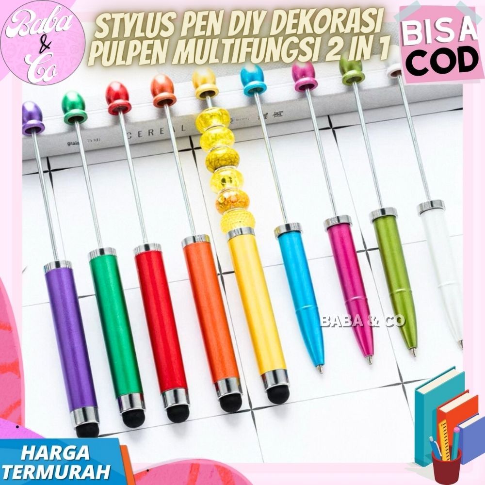 

PULPEN STYLUS DIY PEN DIY MANIK LUCU IMUT PULPEN FREE STYLUS PEN LAYAR HANDPHONE PEN DEKORASI MULTIFUNGSI 2 IN 1 STYLUS PULPEN TOUCHSCREEN LAYAR HP PULPEN DIY