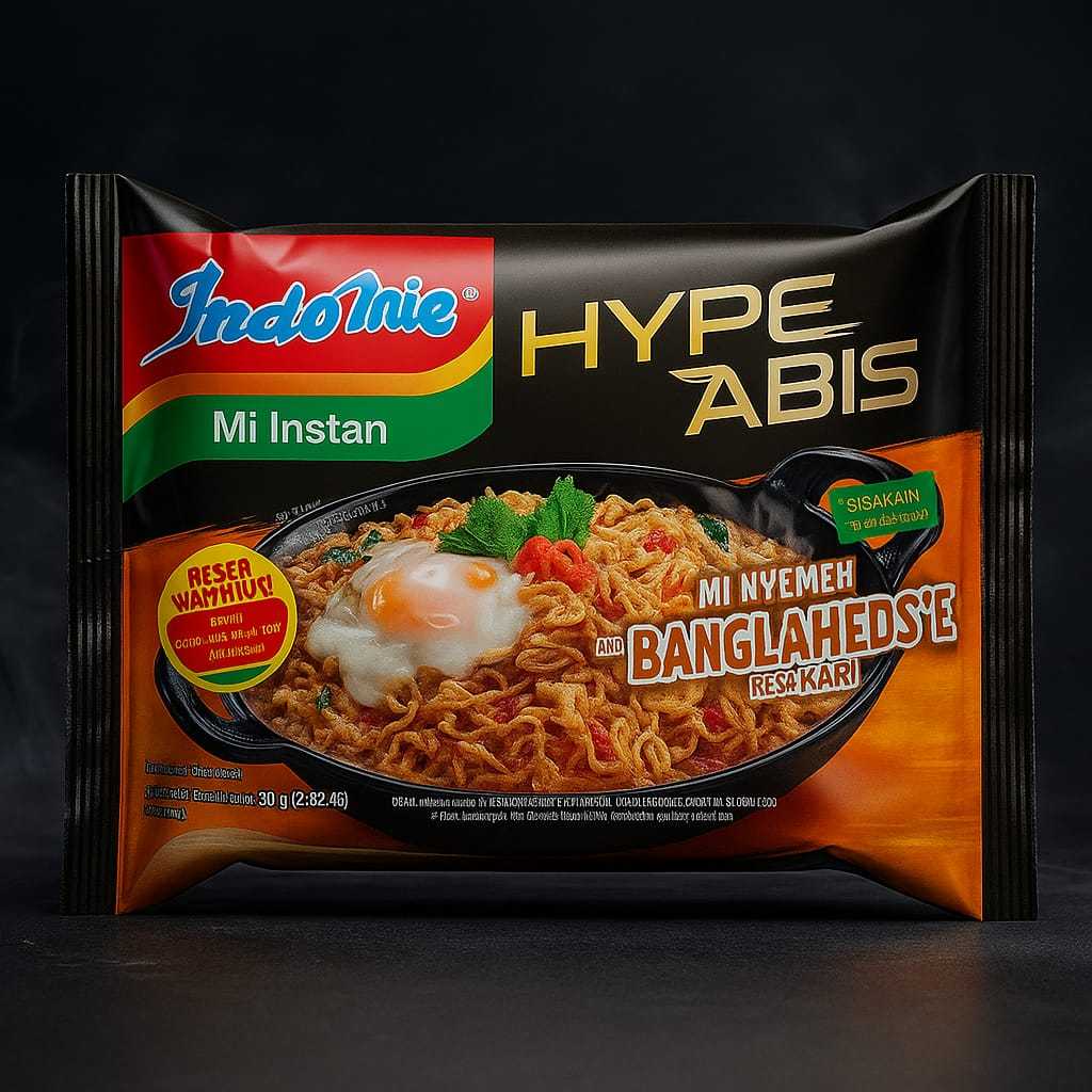 

Indomie Nyemek Banglahdes'e Hype Abis rasa kari