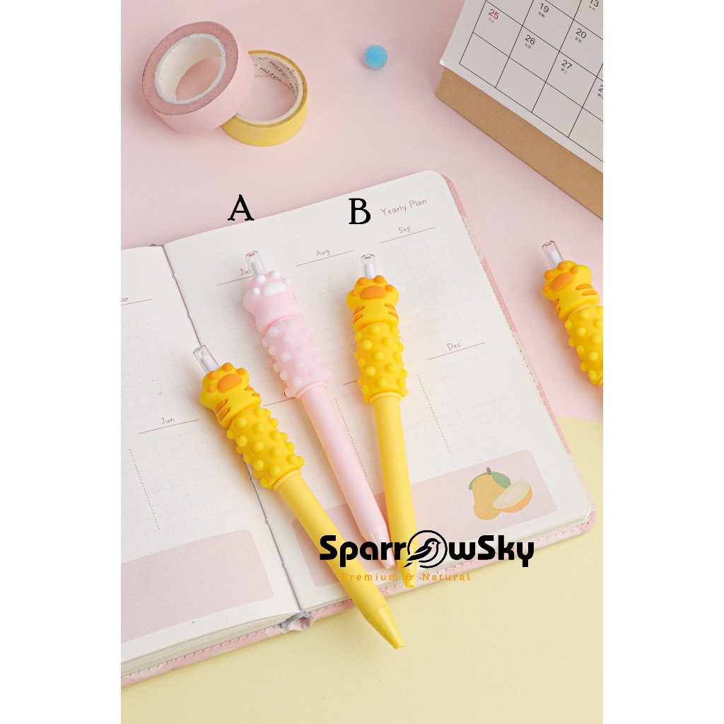 

SPARROW Pen Silikon / Silicone Pen / Pen Karakter Lucu Cantik MASSAGE - CAT CLAWS (7137)