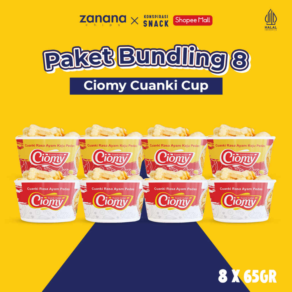

Paket Bundling 8 Ciomy Cuanki Cup | Ukuran Reguler