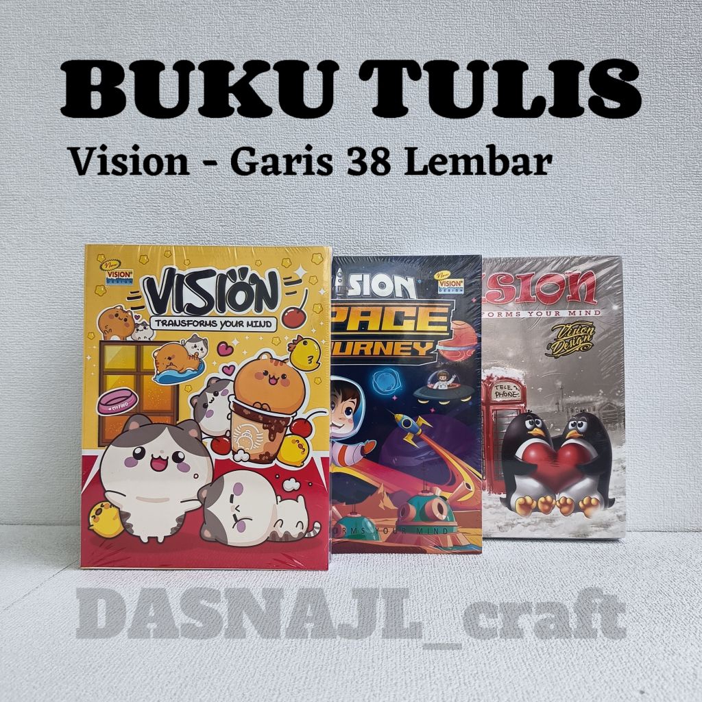 

( 1 pcs ) Buku Tulis Vision 38 Lembar Buku Vision 38 Lembar Buku Tulis Garis
