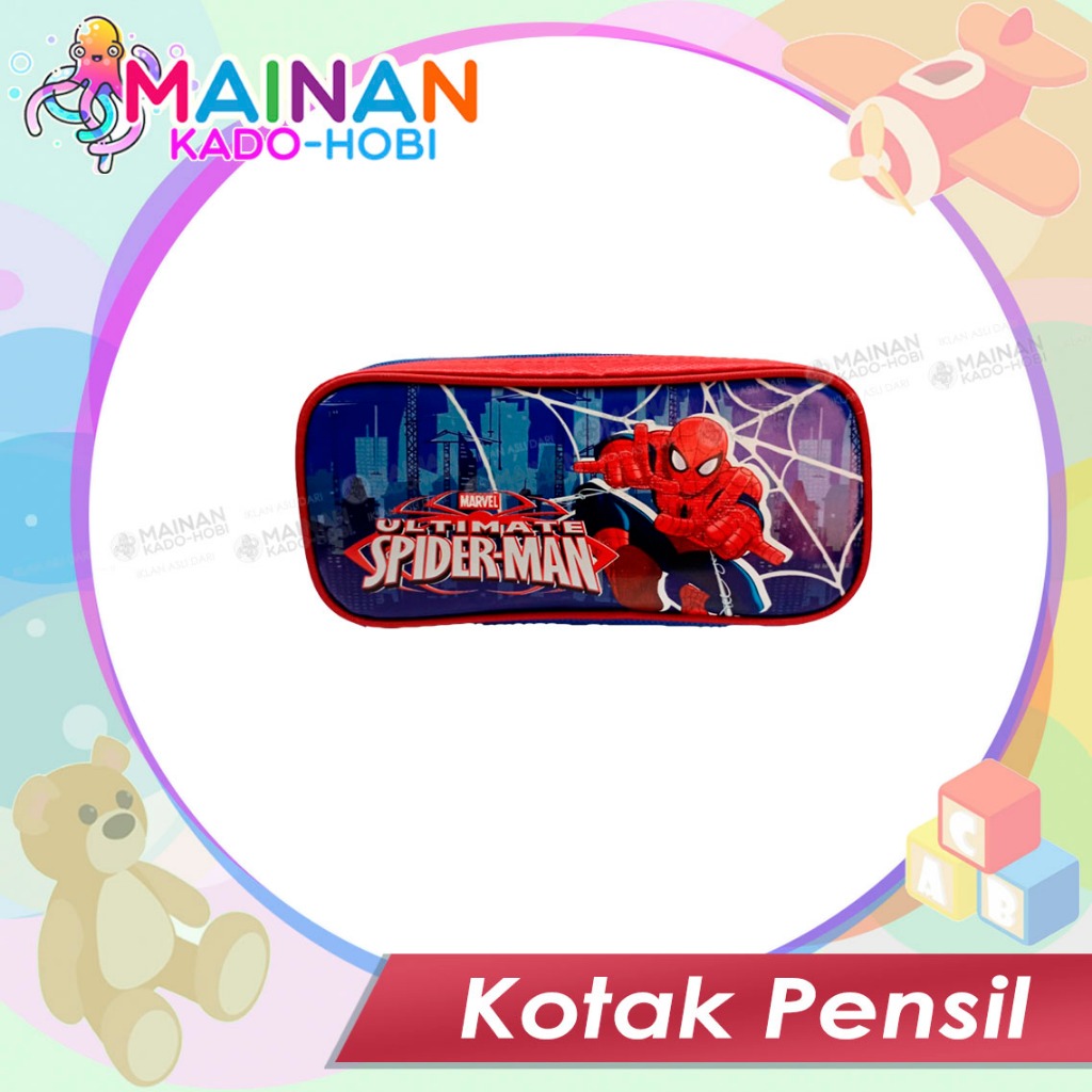 

TEMPAT KOTAK PENSIL ANAK LAKI MOTIF KARAKTER SUPERHERO SPIDERMAN PAUD TK SD