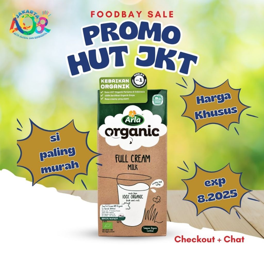 

ARLA Full Cream Milk UHT Organic Susu organik full krim 1 Ltr
