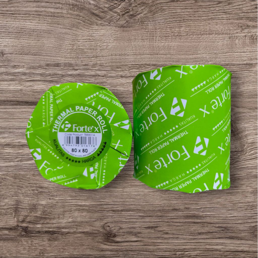 

KertasThermal paper Fortex/Kertas kasir thermal fortex 80x80