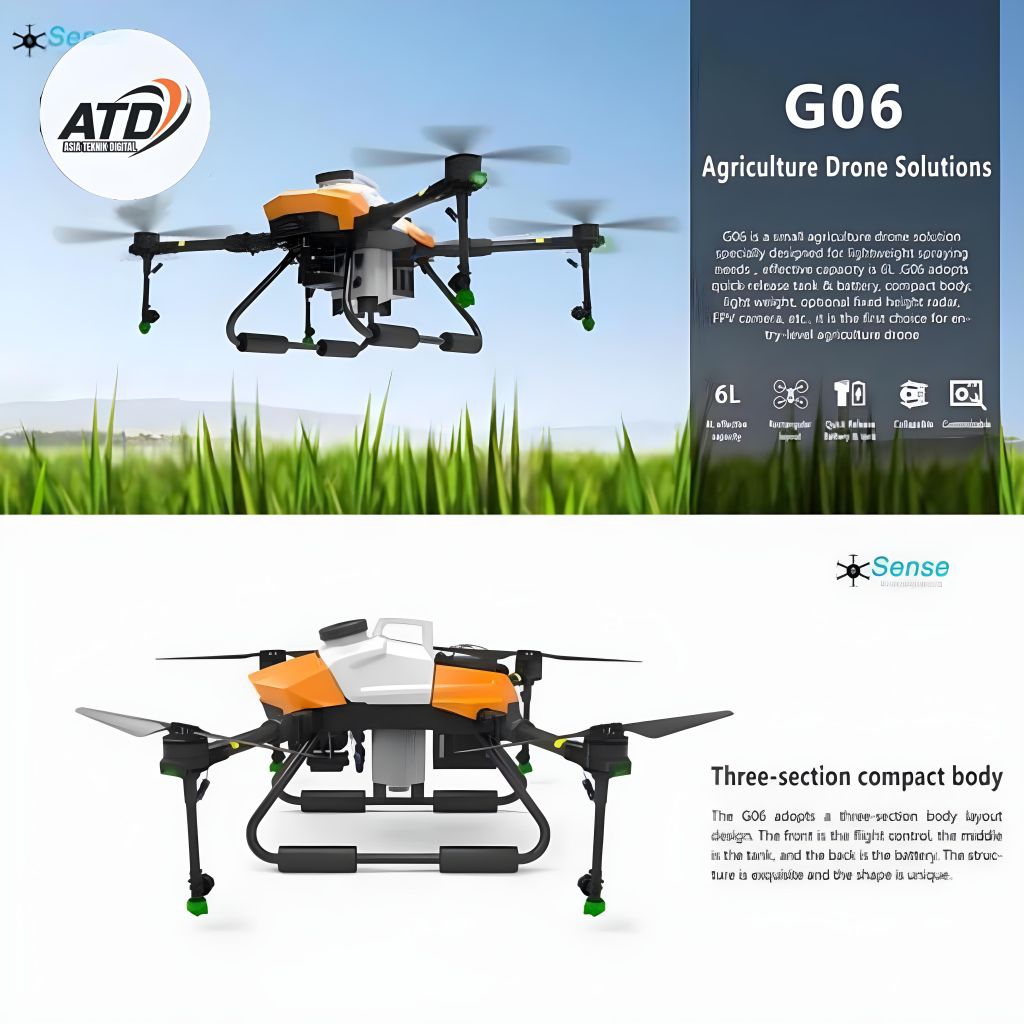 Drone EFT G06 6L Agriculture SSS Drone Sprayer Pertanian Tanaman