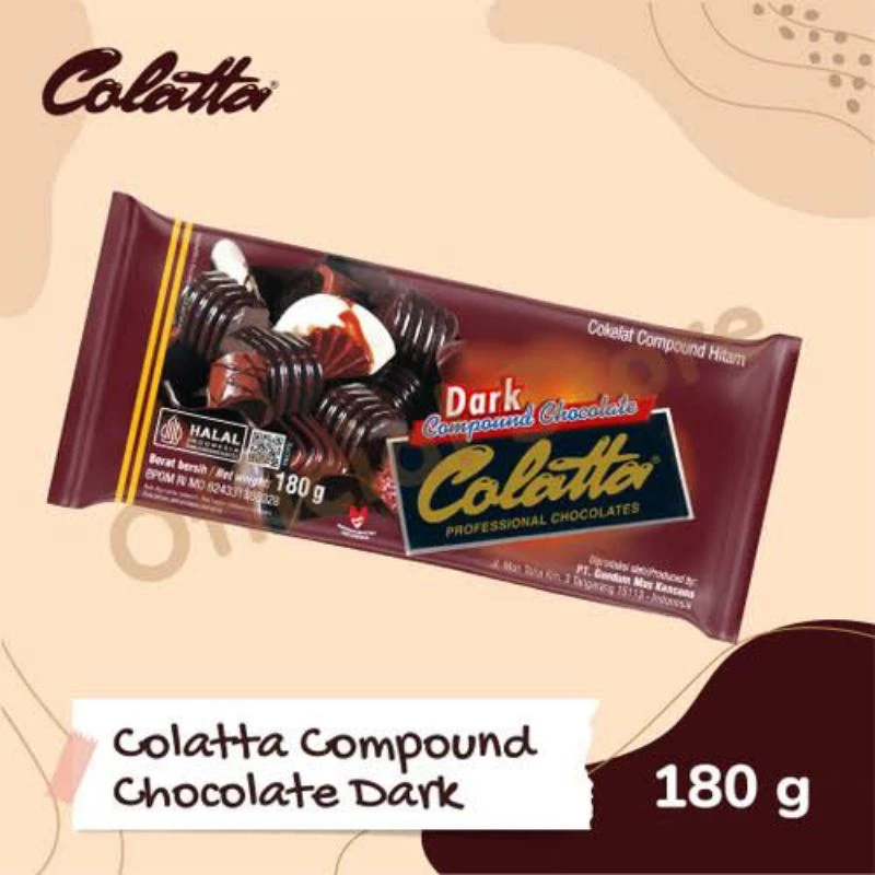

Colatta Dark 180 Gram Colata Compound Chocolate Coklat Batang Collata