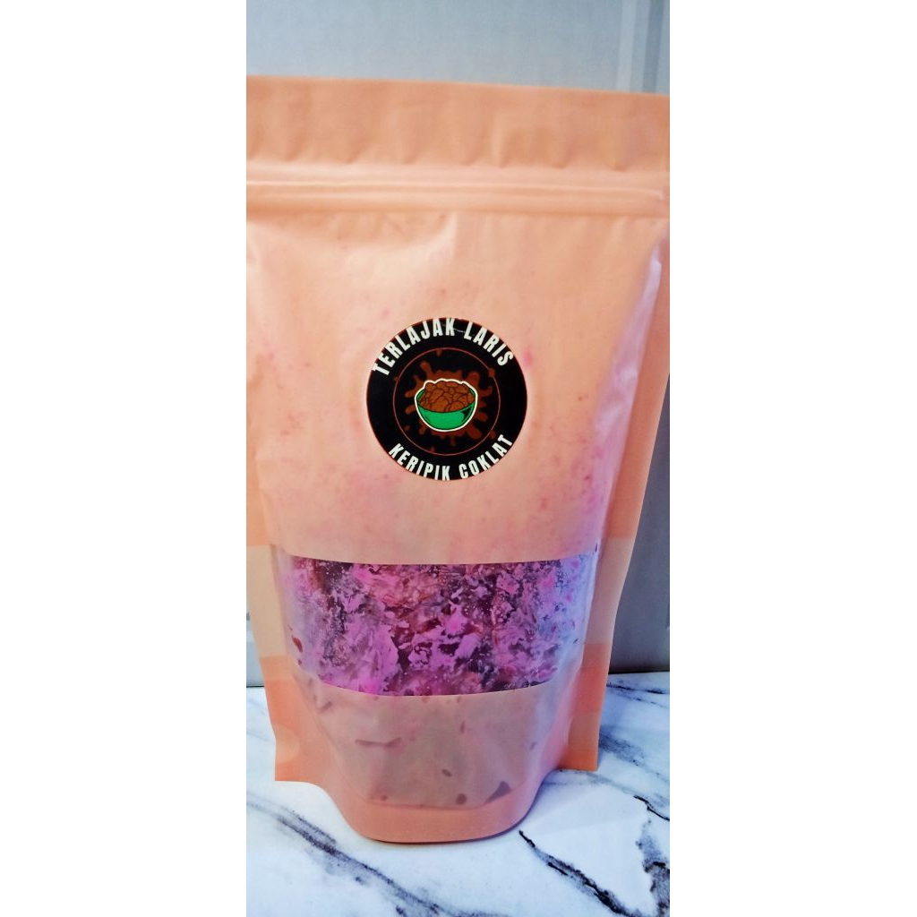 

terlajak laris keripik rasa strawberry 150 gram