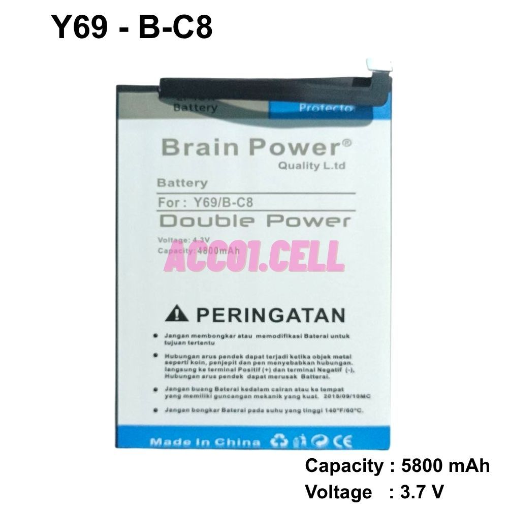 Baterai Vivo Y69 - 1714 - B-C8 - BC8 Battery Batre Double Ic Brain Power