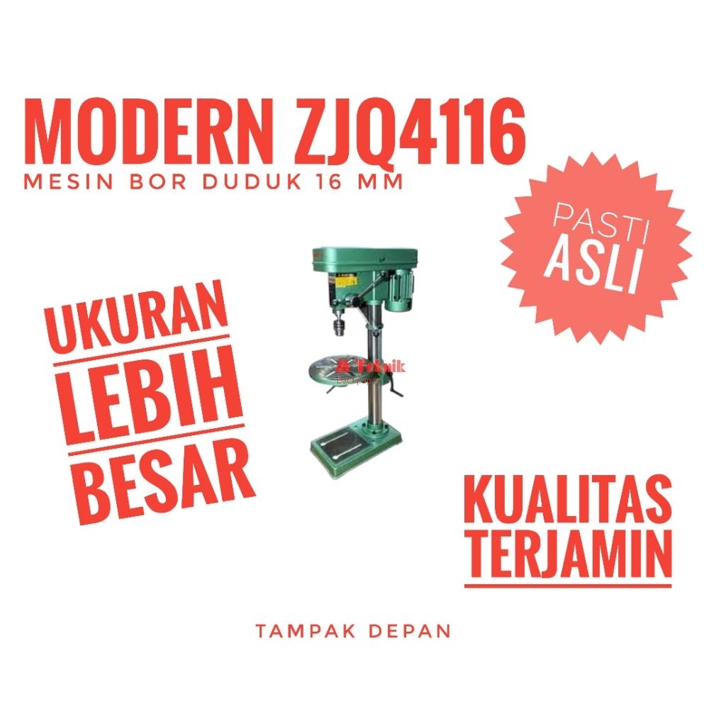 Mesin bor duduk Modern ZJQ 4116 16 mm Drill Bench Press zjq4116 kayu besi 16mm