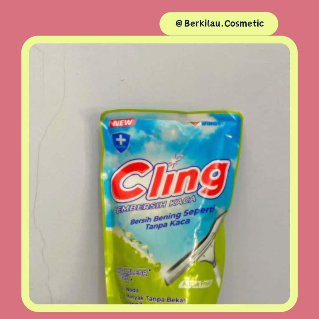 cling pembersih kaca apple fresh 425 ml