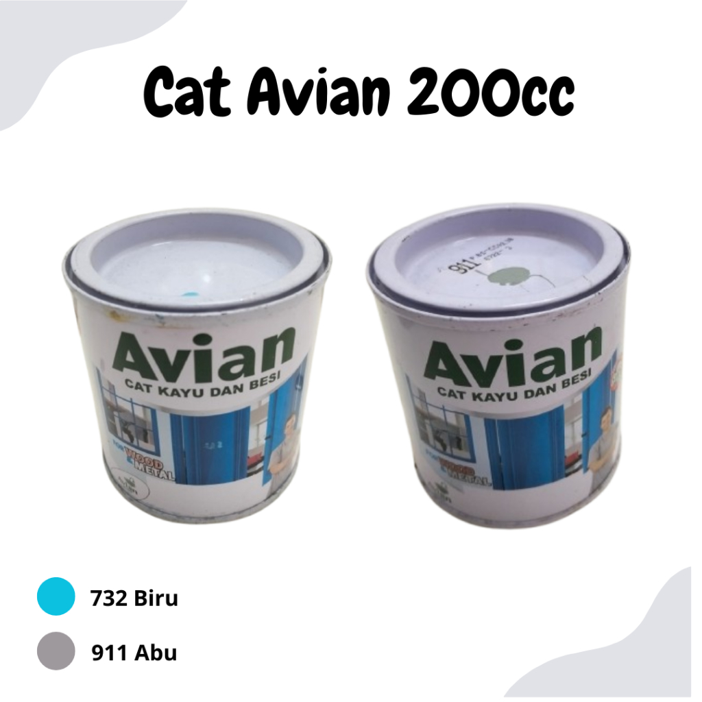Cat Avian Ukuran 200 CC Biru dan Abu
