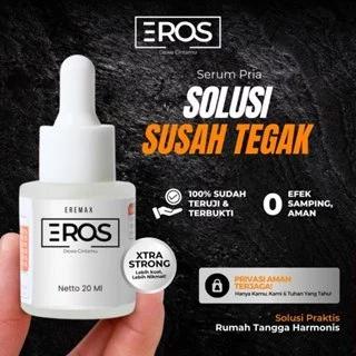 [PRIVASI AMAN] Eros Tetes Pria Perkasa Original - Eros Dewa Cintamu tetes kuat Original 20 ml