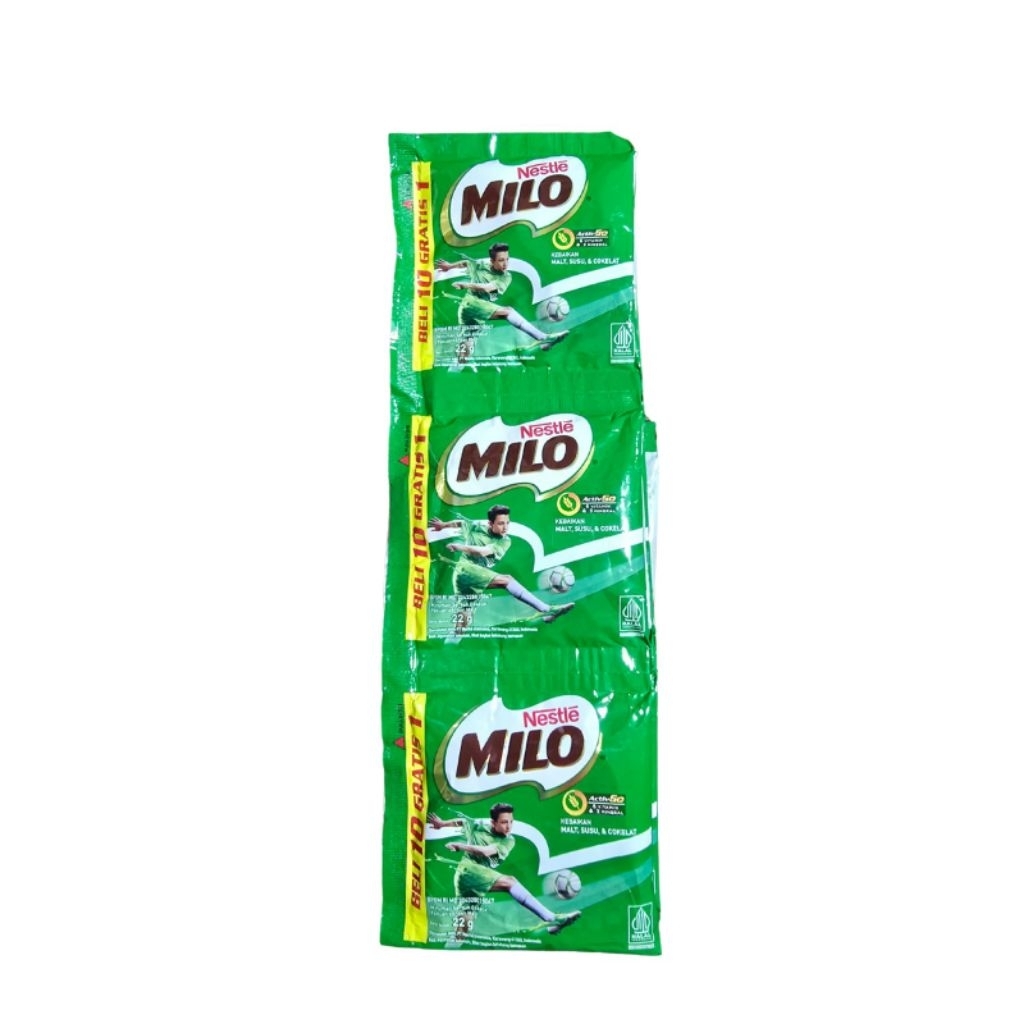 

MILO ACTIV-GO Susu coklat renceng @22gr isi 10pcs free 1pcs
