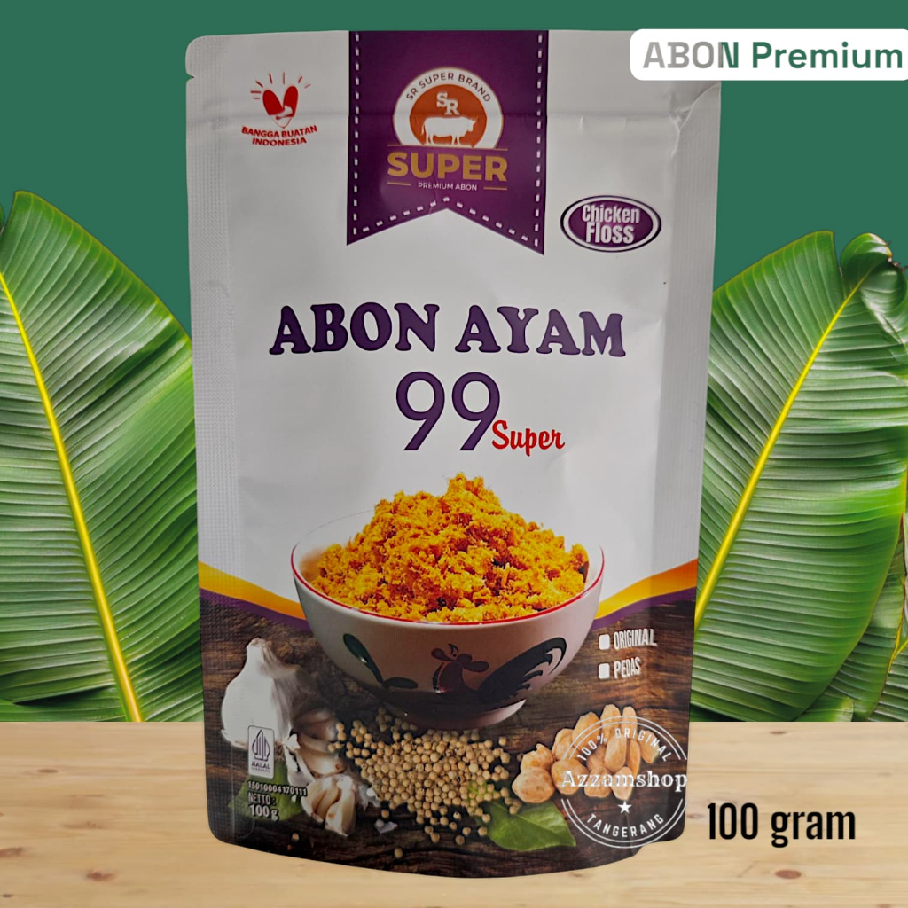 

Abon daging ayam SR Super 99 100gram