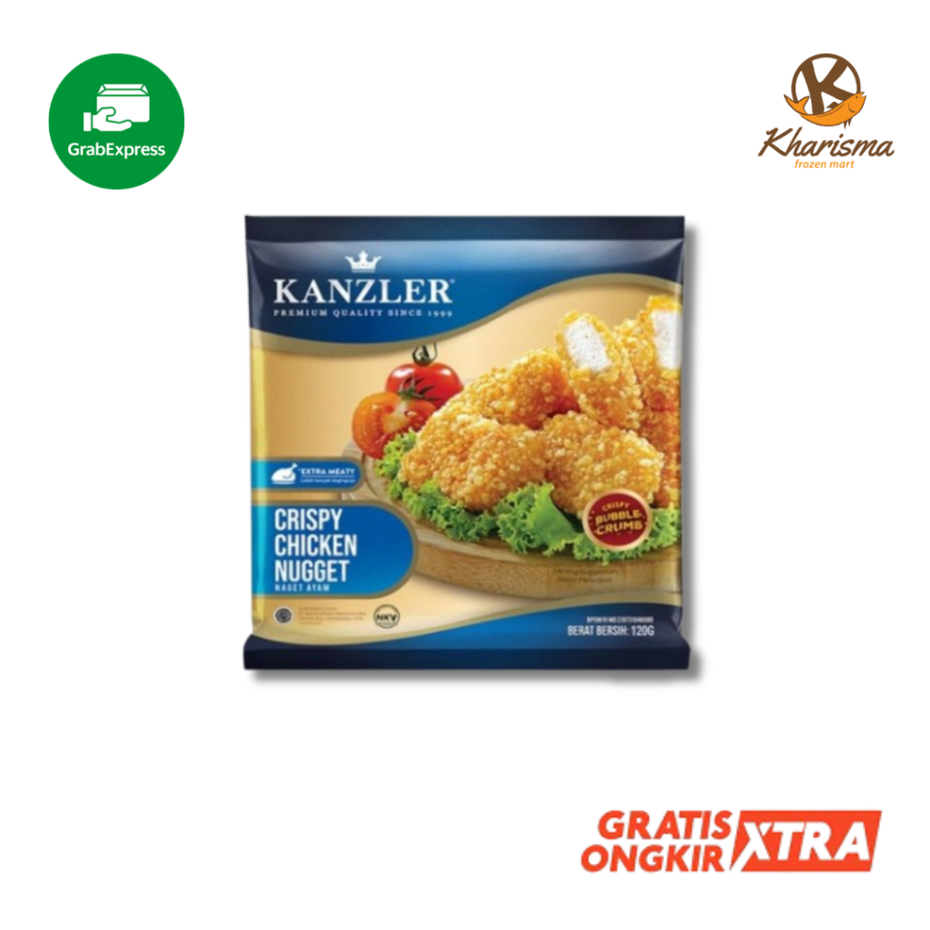 

(Khusus sumatra barat)Kanzler Crispy Chicken Nugget Nuget Ayam Krispi 120g (KHUSUS SUMBAR)