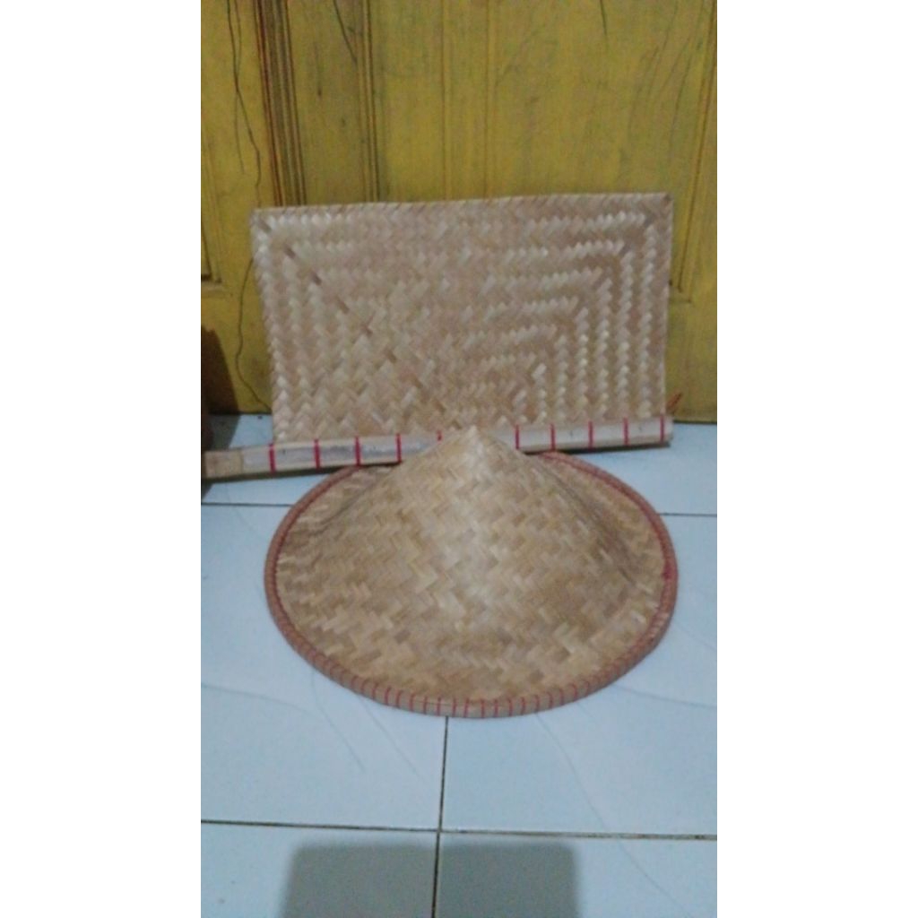 caping bambu caping petani