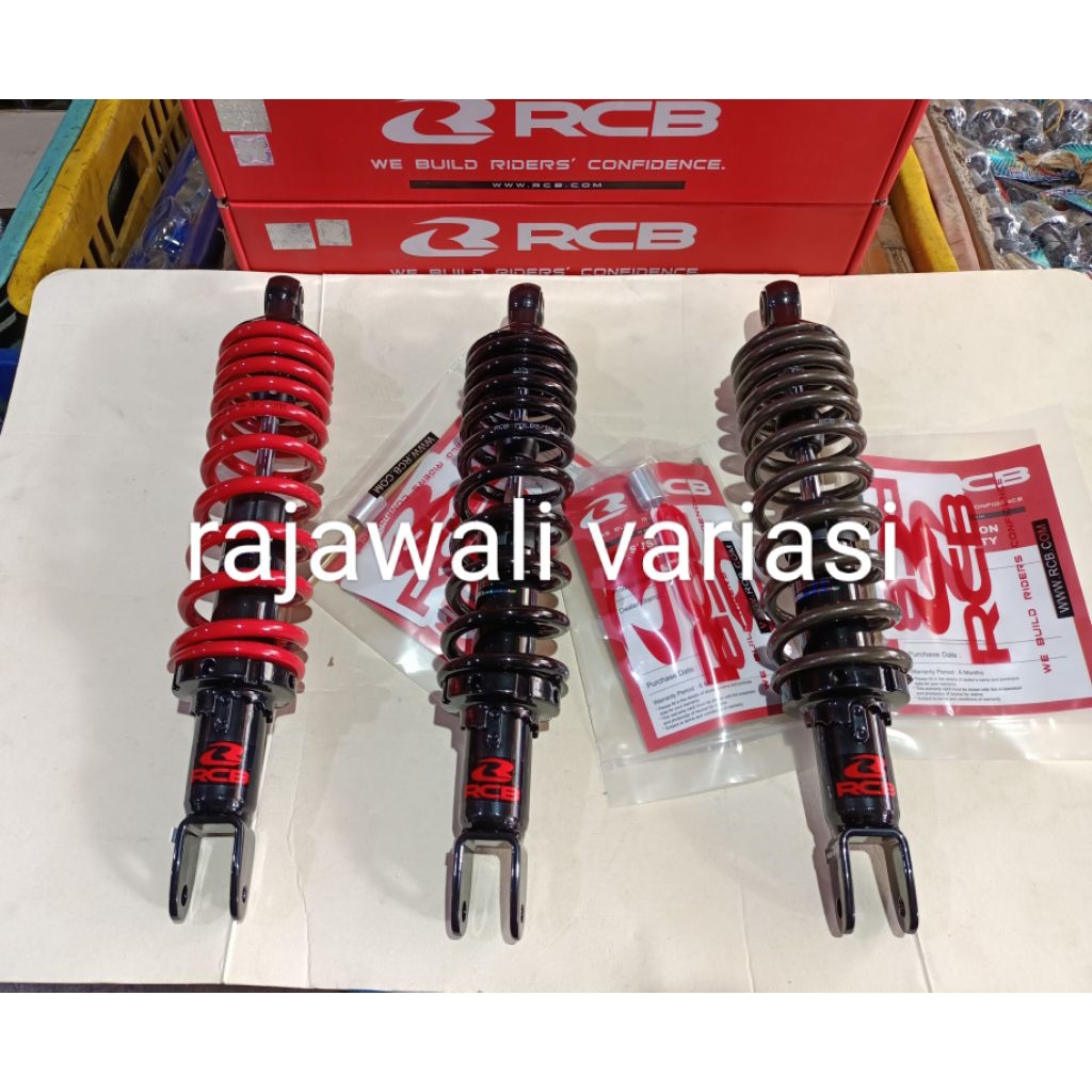RCB Shock belakang 305mm motor Mio smile Mio sporty Mio m3 Mio j beat Scoopy Xeon fazzio Genio shock