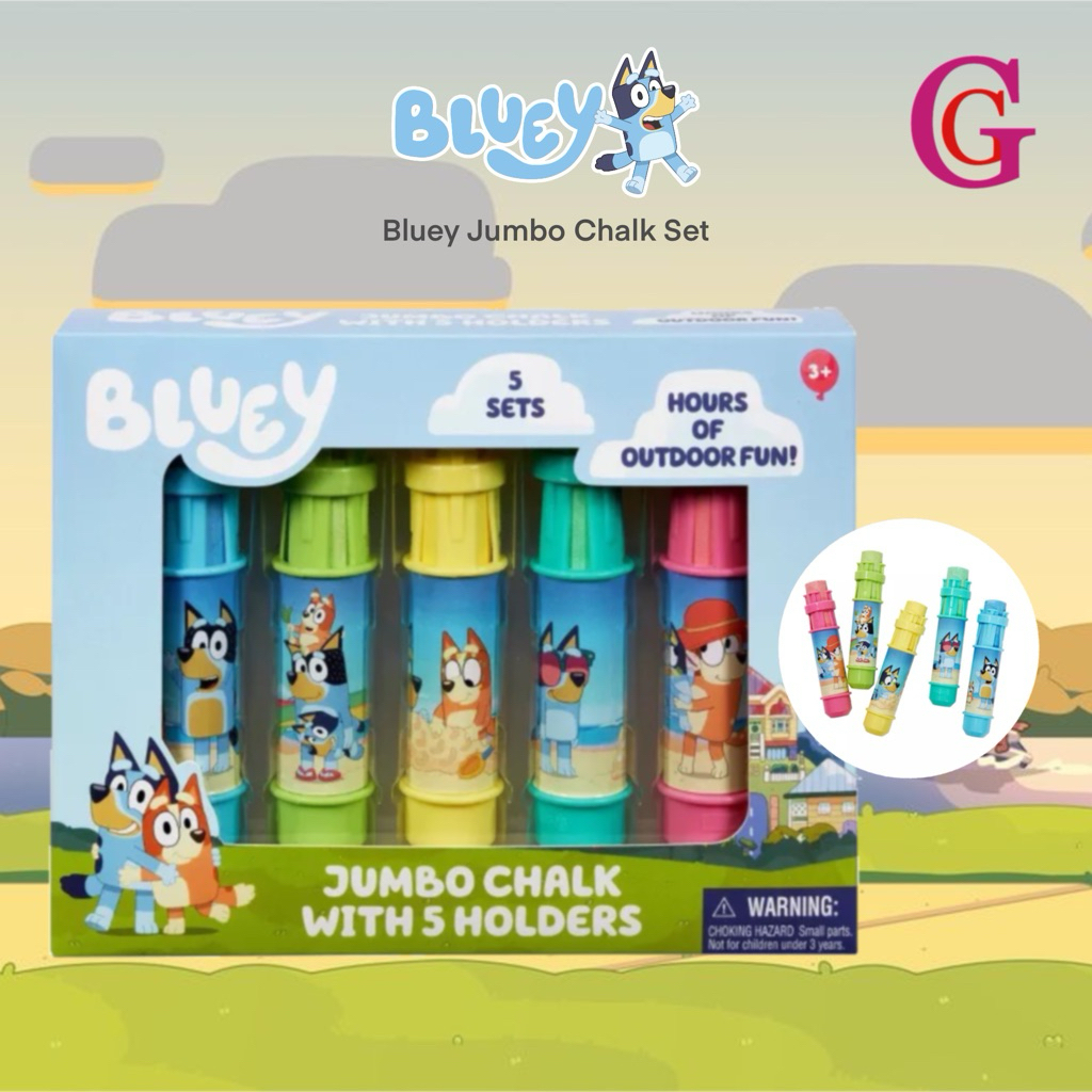 

BLUEY JUMBO CHALK SET | KAPUR TULIS BLUEY | MAINAN ALAT TULIS ANAK | GIFT SET ANAK