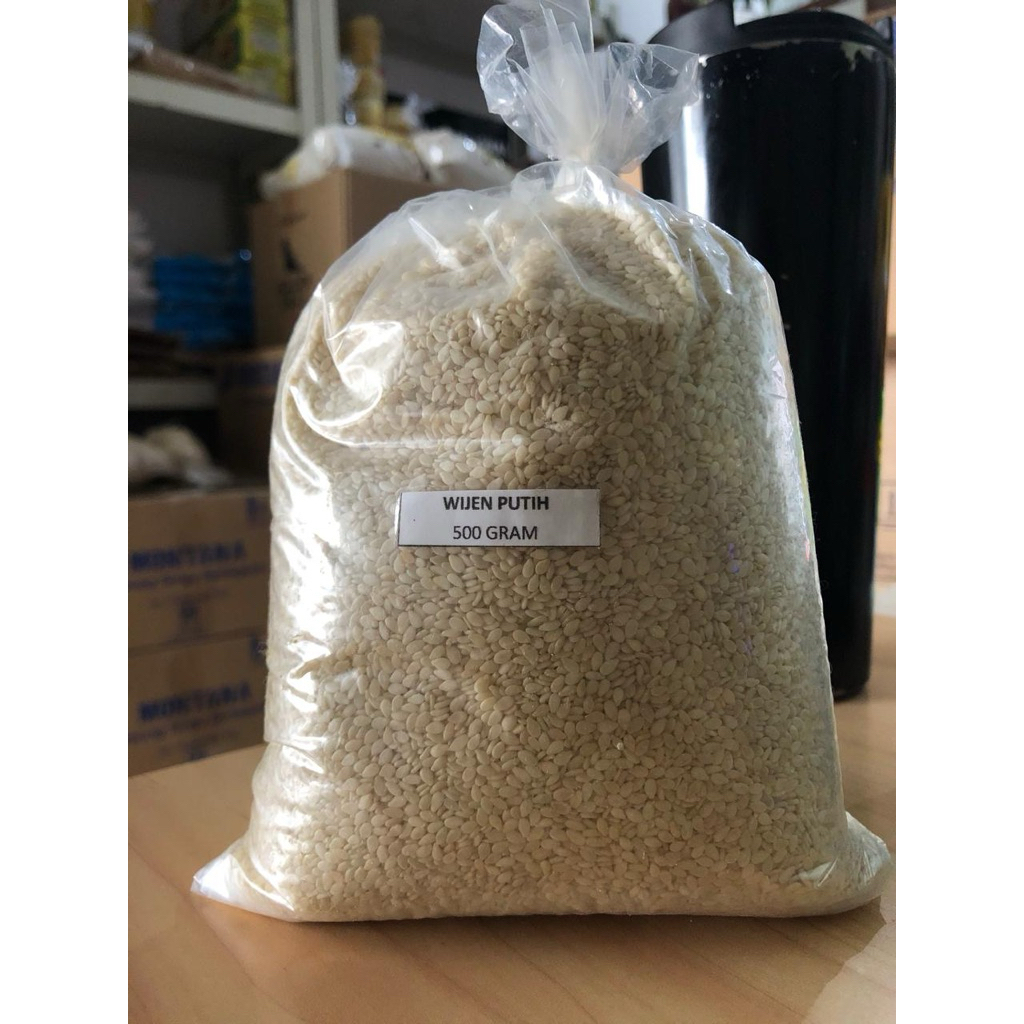 

Wijen Putih / White Sesame Seeds 500 Gram