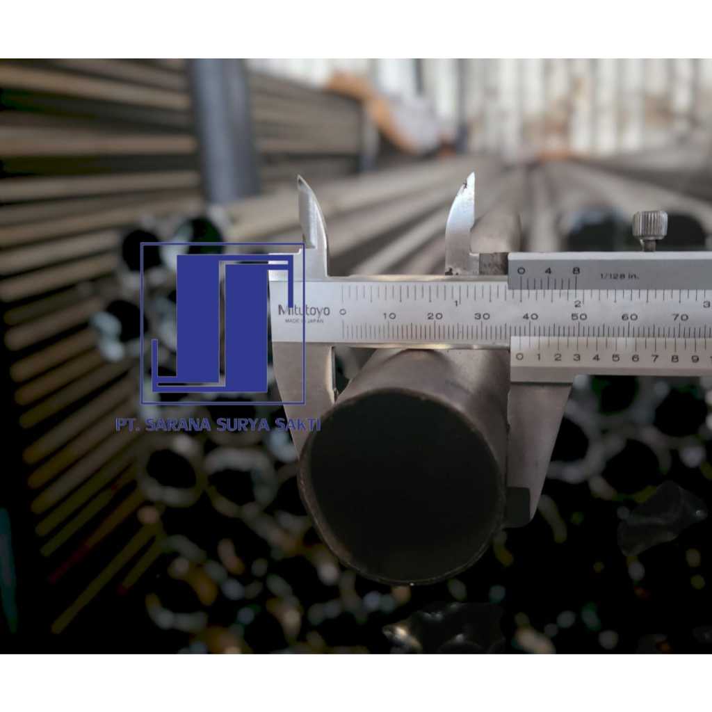 pipa bulat besi pipa bulat staalbuis pipa besi 1.5 inch OD 38.10mm panjang 6 meter