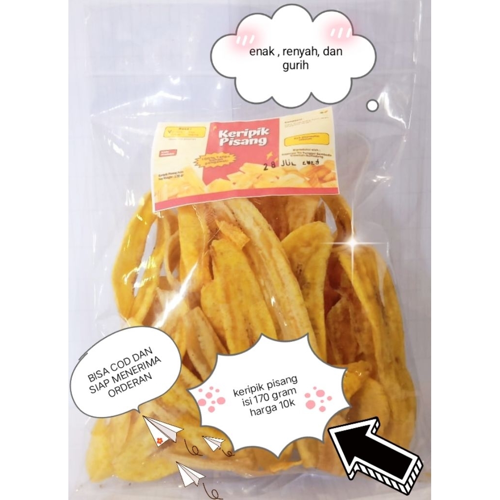 

keripik pisang original isi 170grm