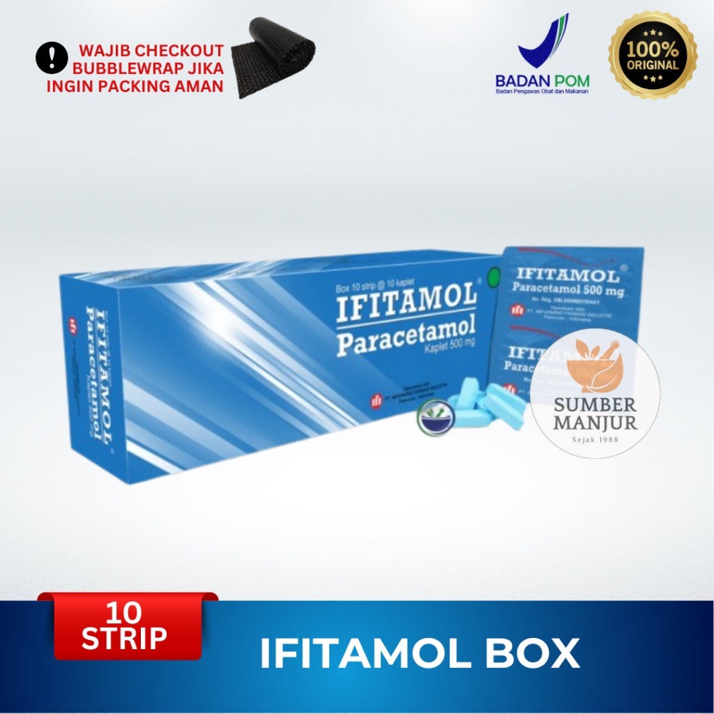 IFITAMOL 500MG BOX ISI 100 TABLET