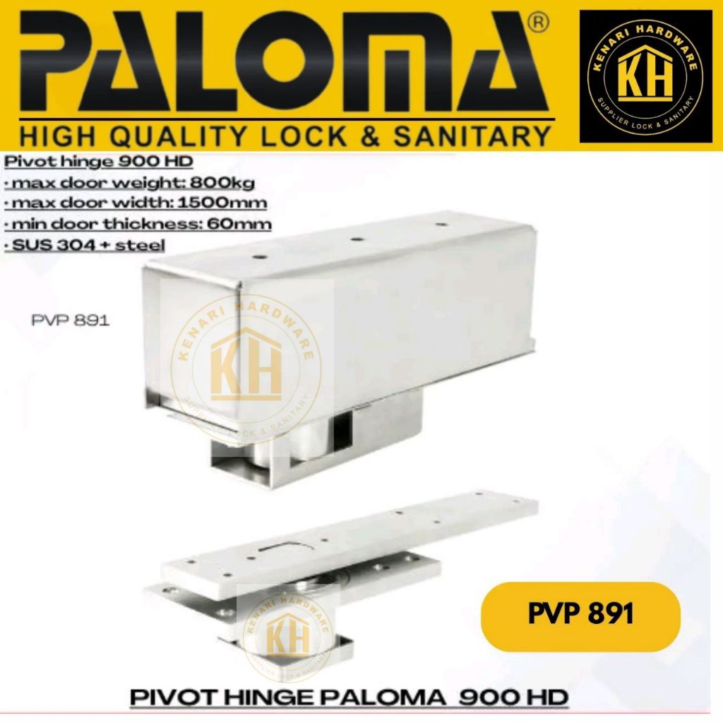 PALOMA ENGSEL PIVOT HINGE PVP 891 ENGSEL TANAM ENGSEL PINTU LANTAI PINTU KAYU BERAT