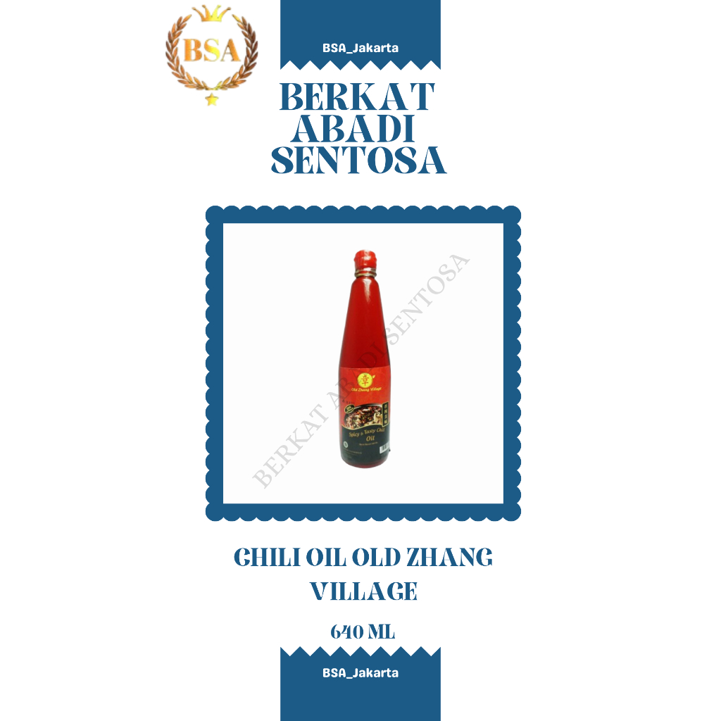 

CHILI OIL OLD ZHANG VILLAGE (640 ML)