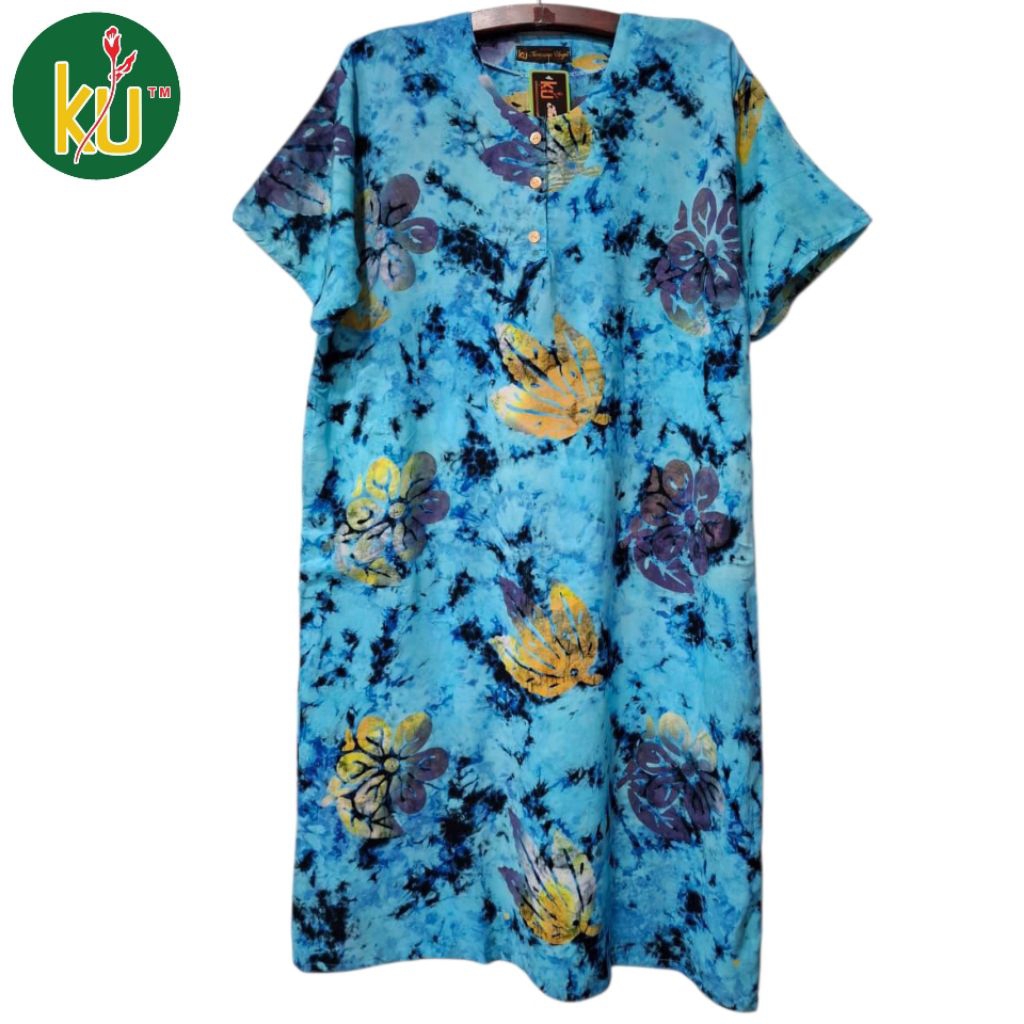 Kencana Ungu Daster Jumbo Label Hitam - Daster Kencana Ungu Ibu Menyusui - Daster Busui