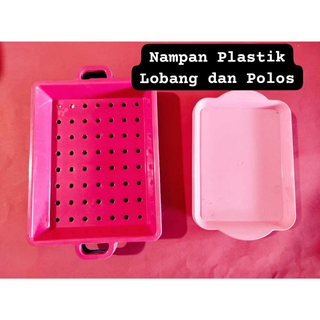 NAMPAN/BAKI PLASTIK  KECIL LUBANG  PERSEGI PANJANG- NAMPAN PLASTIK MINI  TANPA LUBANG BK 165 PERSEGI