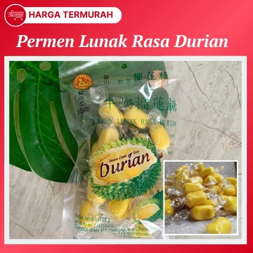

Permen Durian Musang King Permen Lunak Rasa Durian Musang King 120gr