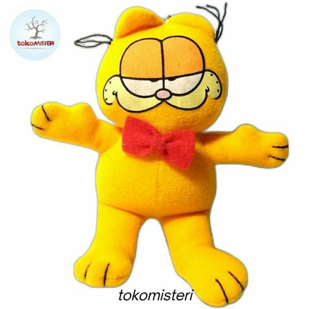 Boneka Kucing Garfield Garfil Cat Paws 1978 Plush Doll Figure Rare Jadul Vintage Classic Lawas Langk