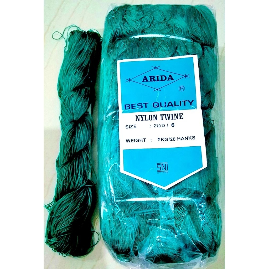Benang NYLON ARIDA asli hijau