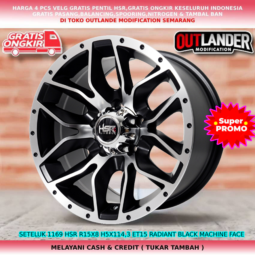 velg ring15 velg semi offroad untuk mobil Vellfire Voxy Ertiga Grandmax Arenadll hsr seteluk ring15