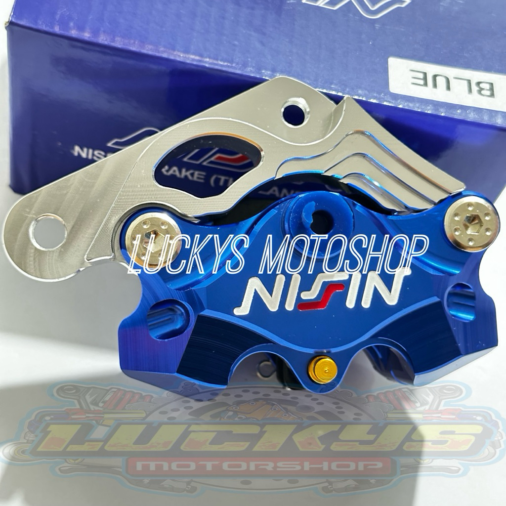 KALIPER 2 PISTON NSN CNC PLUS BREKET KALIPER MIO SPORTY
