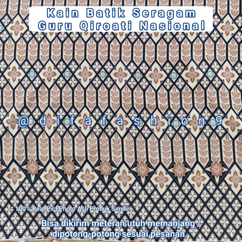 Kain Batik Seragam Guru Qiroati Original Premium