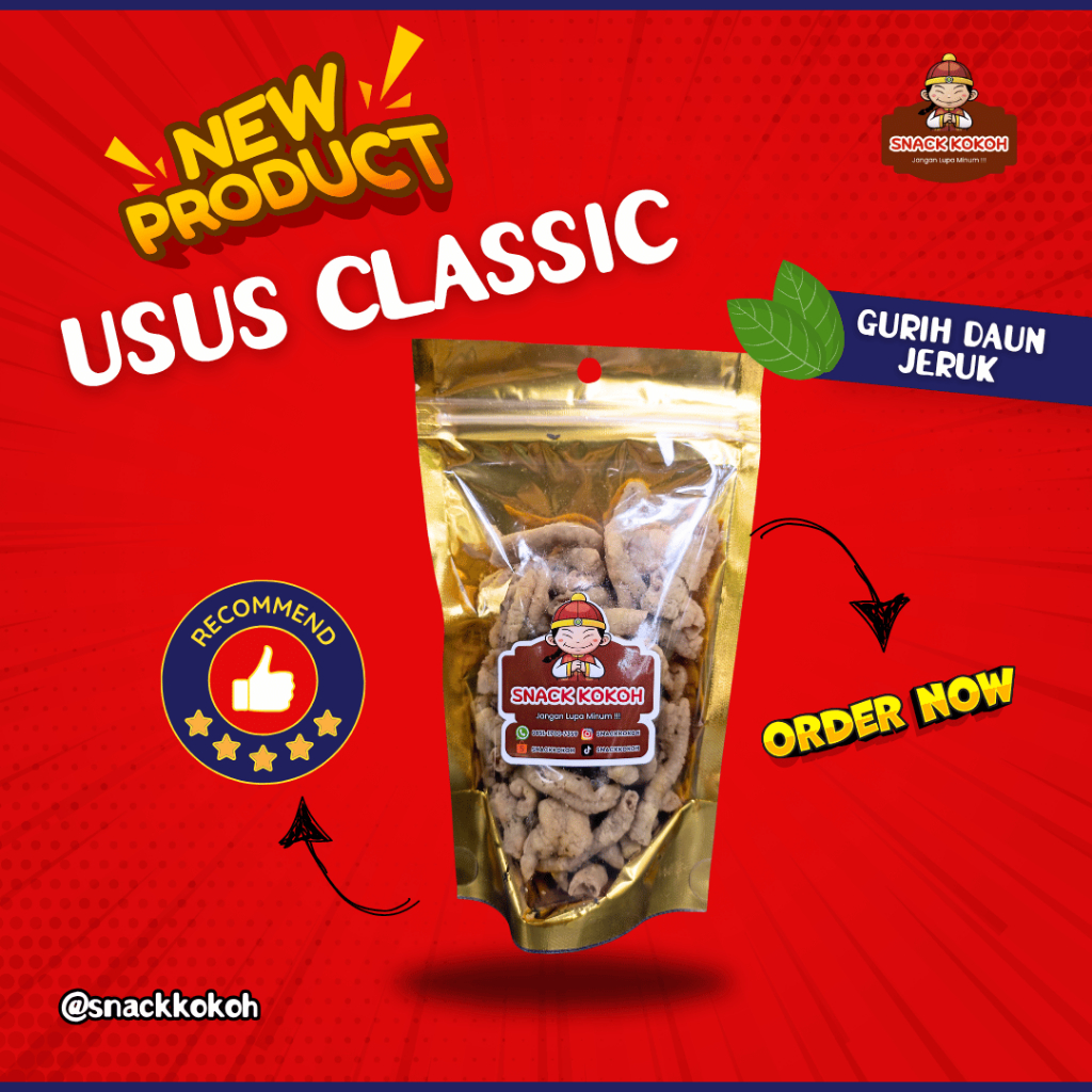 

Snack Kokoh - Usus Classic Daun Jeruk