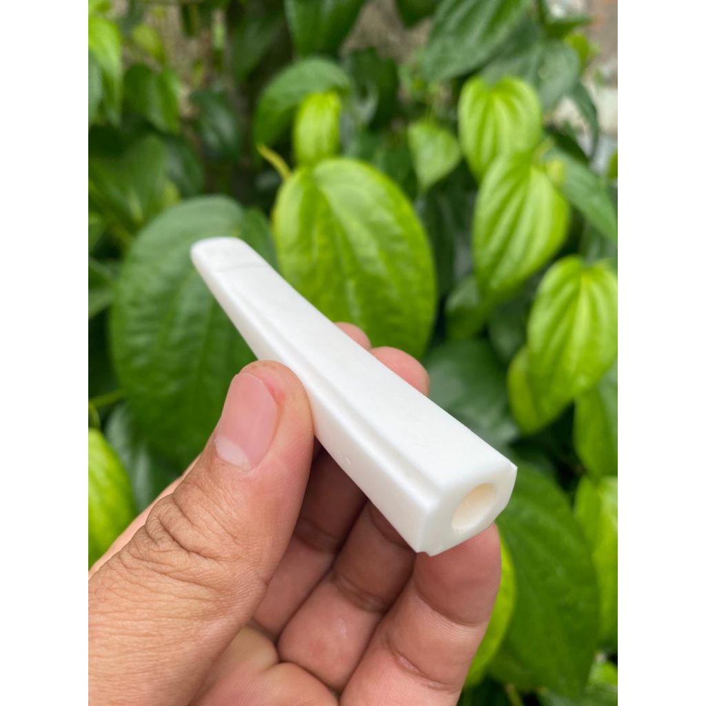 once pipa tulsap tulang sapi model GG panjang 8-9 cm lubang multi