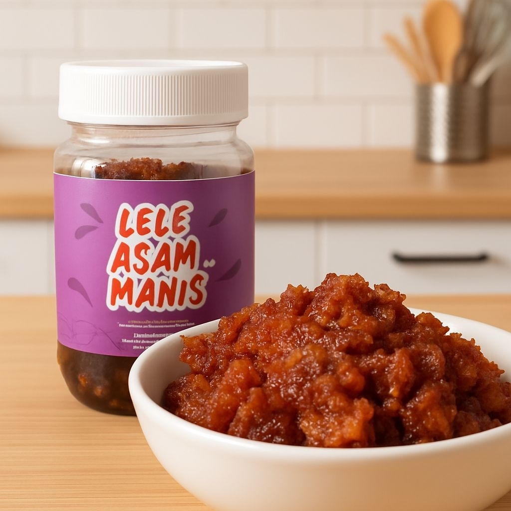 

Sambal Lele Pedas sambal ijo asam manis 125gr