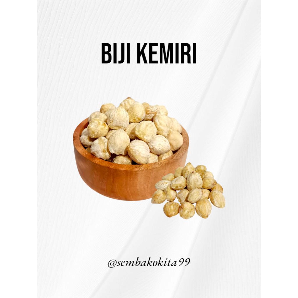 

Biji Kemiri Bulat Utuh Super Berkualitas 500gr