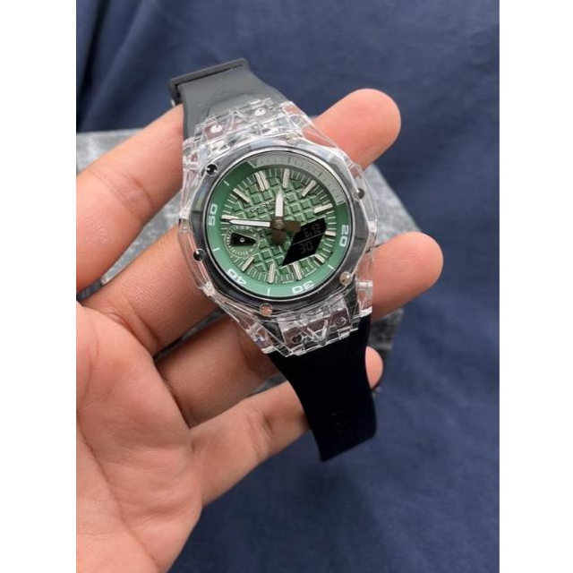 Casio G-Shock GA-2100 ga-2100 Original Mod Green Dial clear new