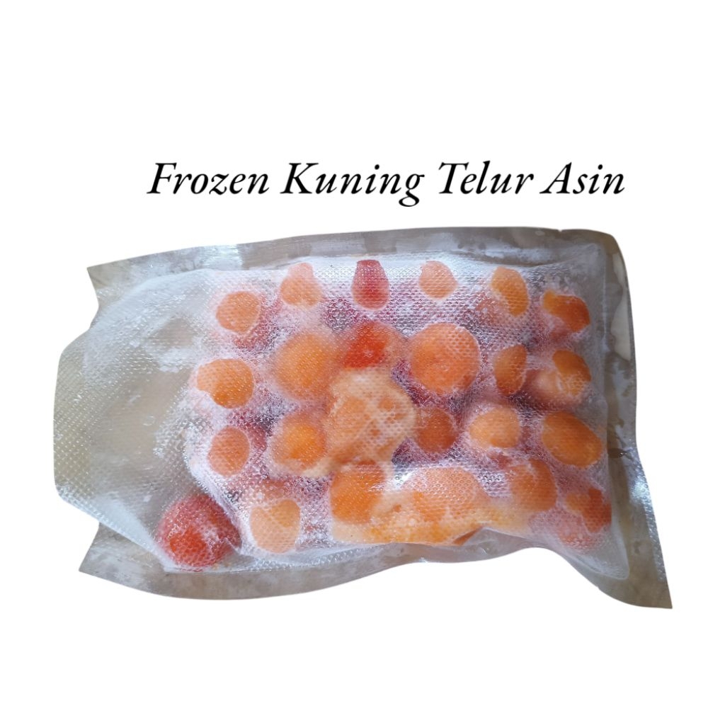 

Frozen Food Kuning Telur Asin Frozen kuning telur bebek asin asli fresh kemasan / 20 biji