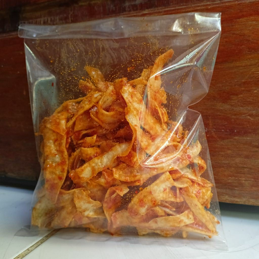 

Kripik Singkong Pedas Gurih Home Made