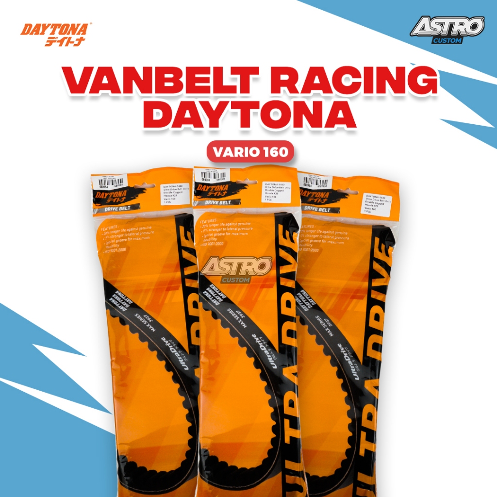Vanbelt Daytona Vario 160 Stylo 160 K2S 5440 Panbelt Ultradive Vbelt Belting Belt Upgrade CVT Racing