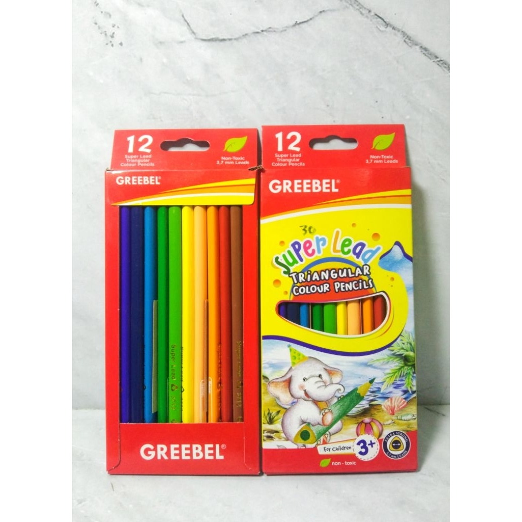 

PENSIL WARNA GREEBEL ISI 12 WARNA / PENSIL CAT KAYU ISI 12 WARNA - GREEBEL