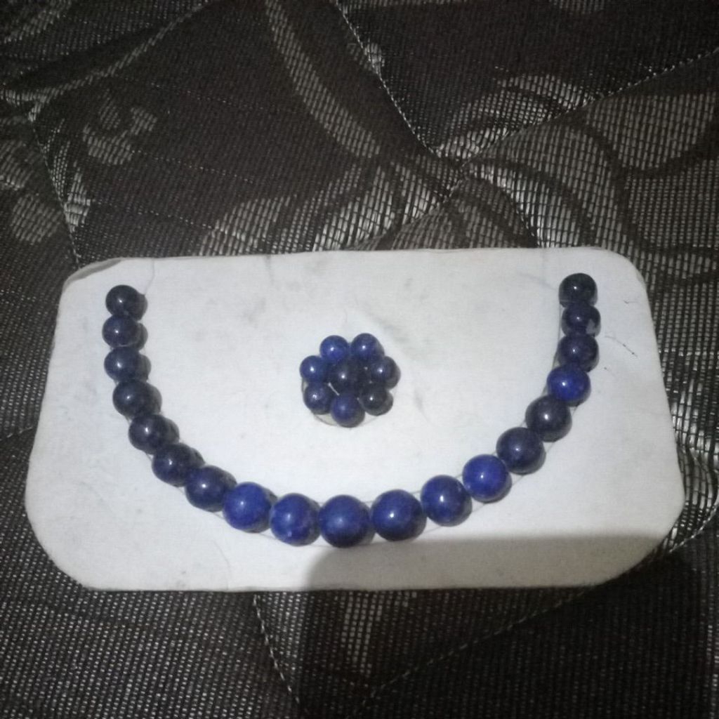 Batu Lapis Lazuli Asli Natural – Manik Per Butir Warna Biru Tua