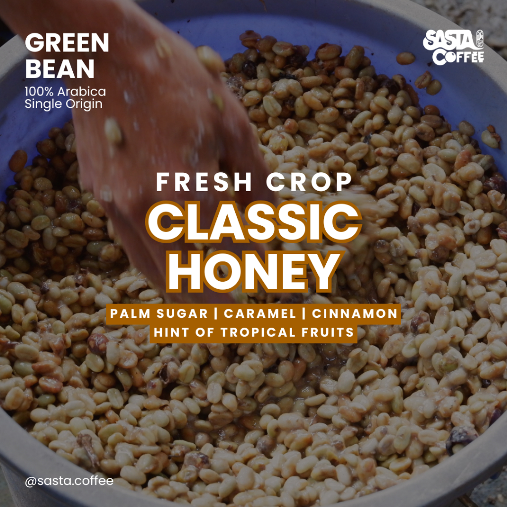 

Green Bean Kopi Arabika Ciwidey Classic Honey Single Origin