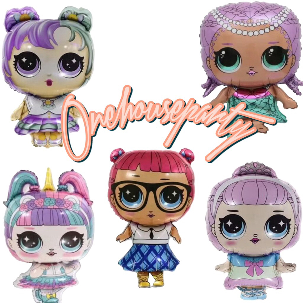 Balon LOL/ Balon Foil LOL/ Balon LOL Boneka/ Balon Boneka LOL Surprise Ecobonekaindo