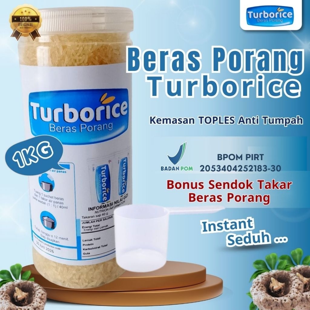 

beras porang Turborice #1 kg bonus sendok takar
