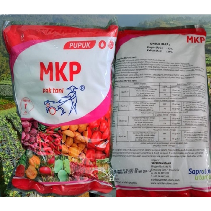 Pupuk MKP Pak Tani Mono Kalium Phospate
